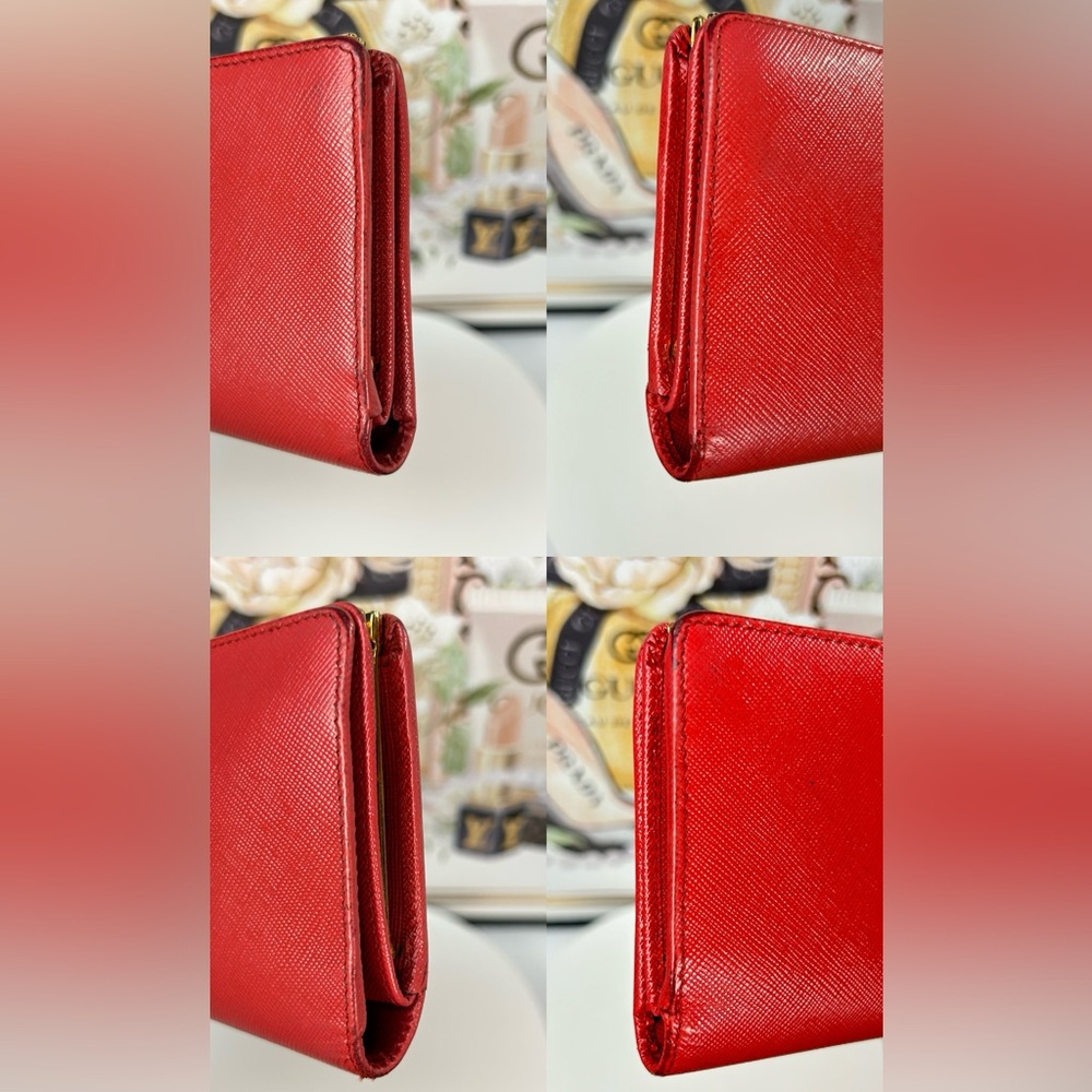 PRADA Saffiano Leather Kisslock Long Wallet 😍❤️🔥 - Picture 16 of 17